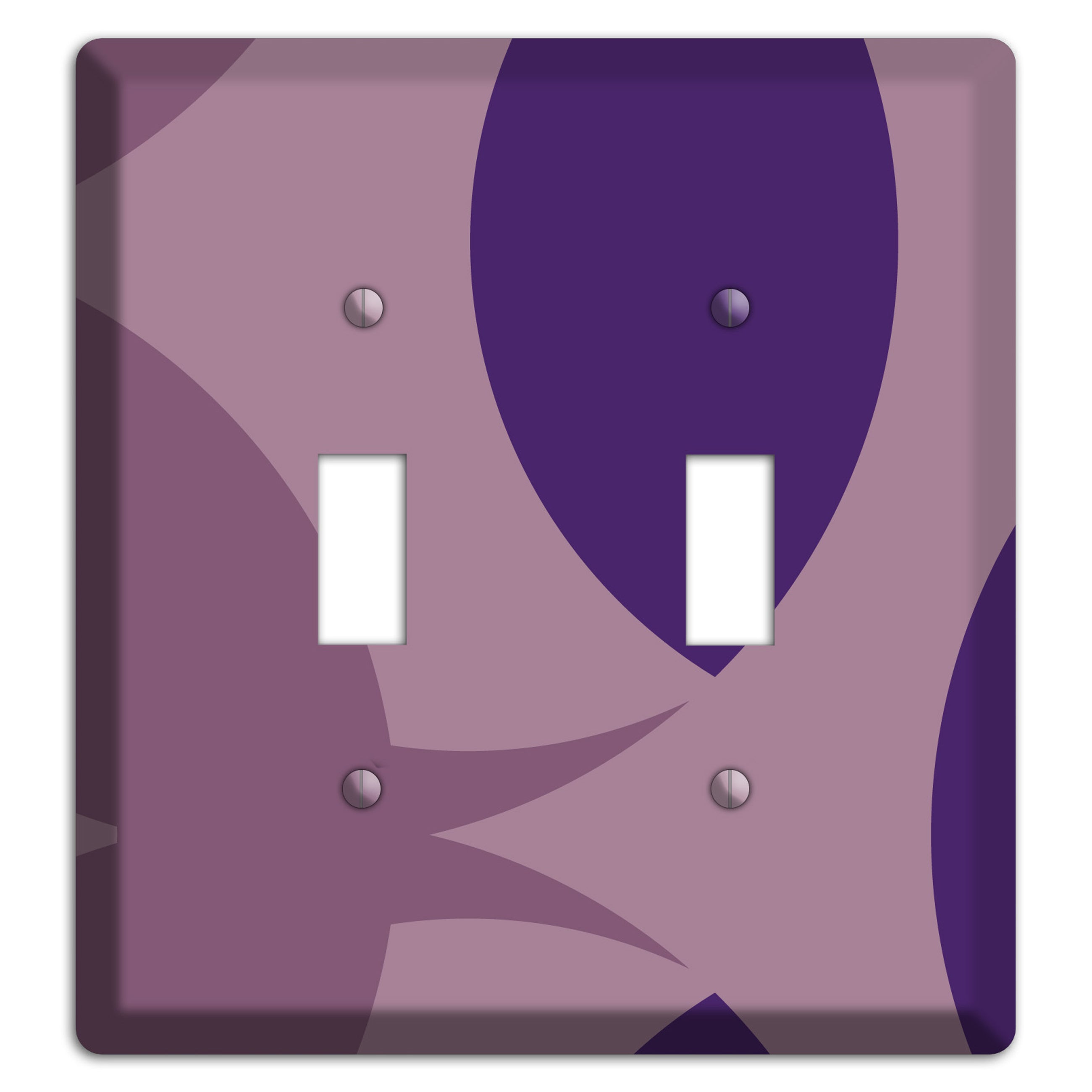 Purple Abstract 2 Toggle Wallplate