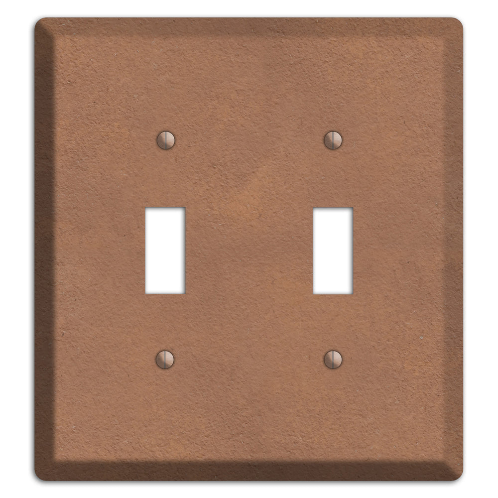 Stucoo Brown 2 Toggle Wallplate