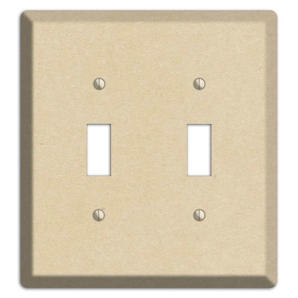 Double Pearl Lusta Kraft 2 Toggle Wallplate