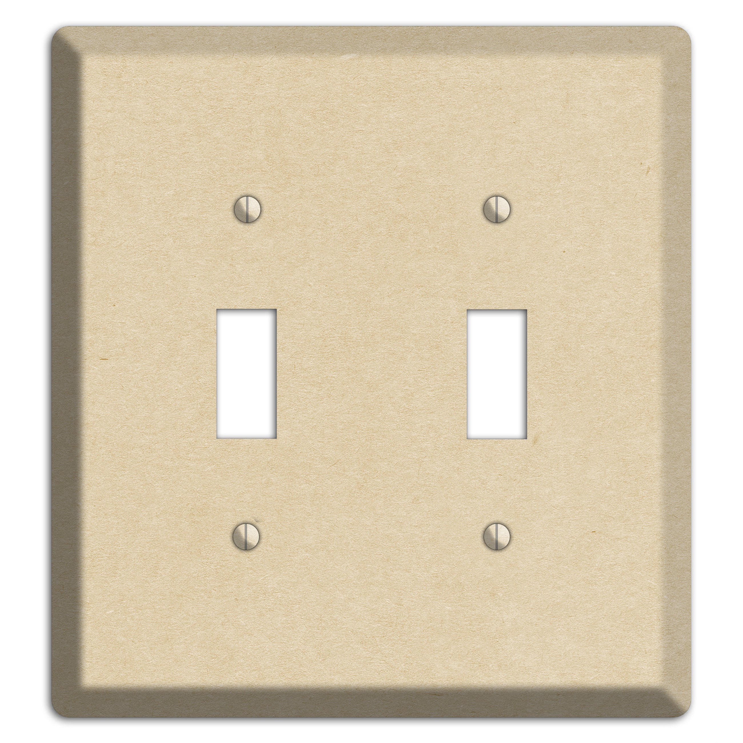 Double Pearl Lusta Kraft 2 Toggle Wallplate