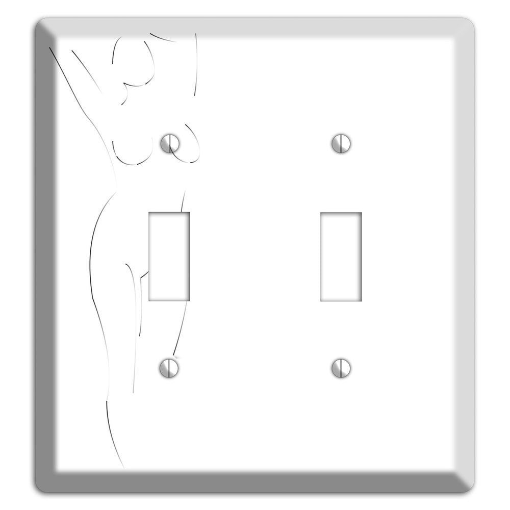 Abstract Nude 2 Toggle Wallplate