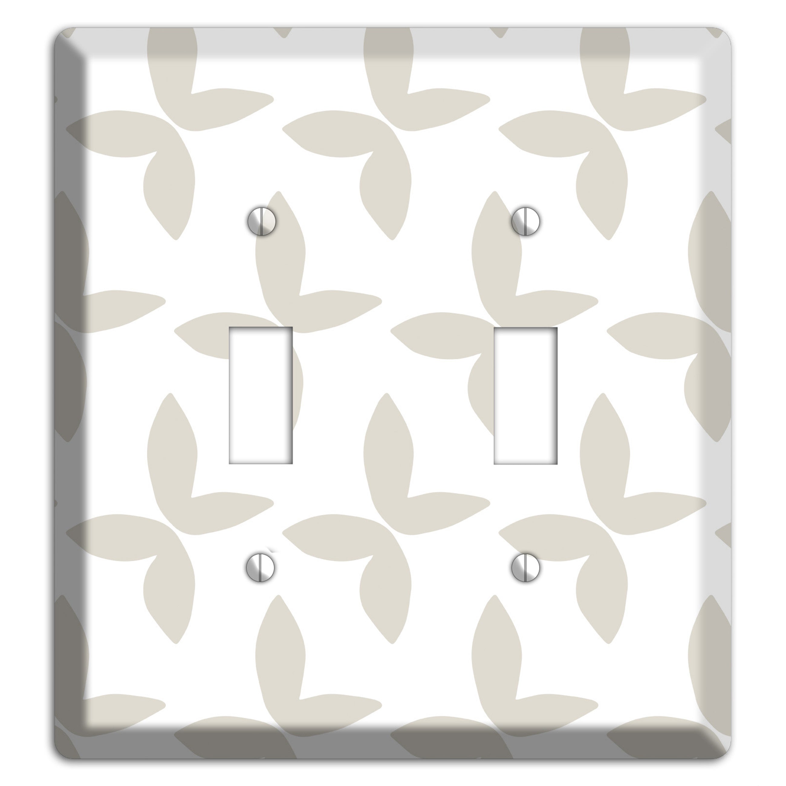 Simple Scandanavian Style O 2 Toggle Wallplate