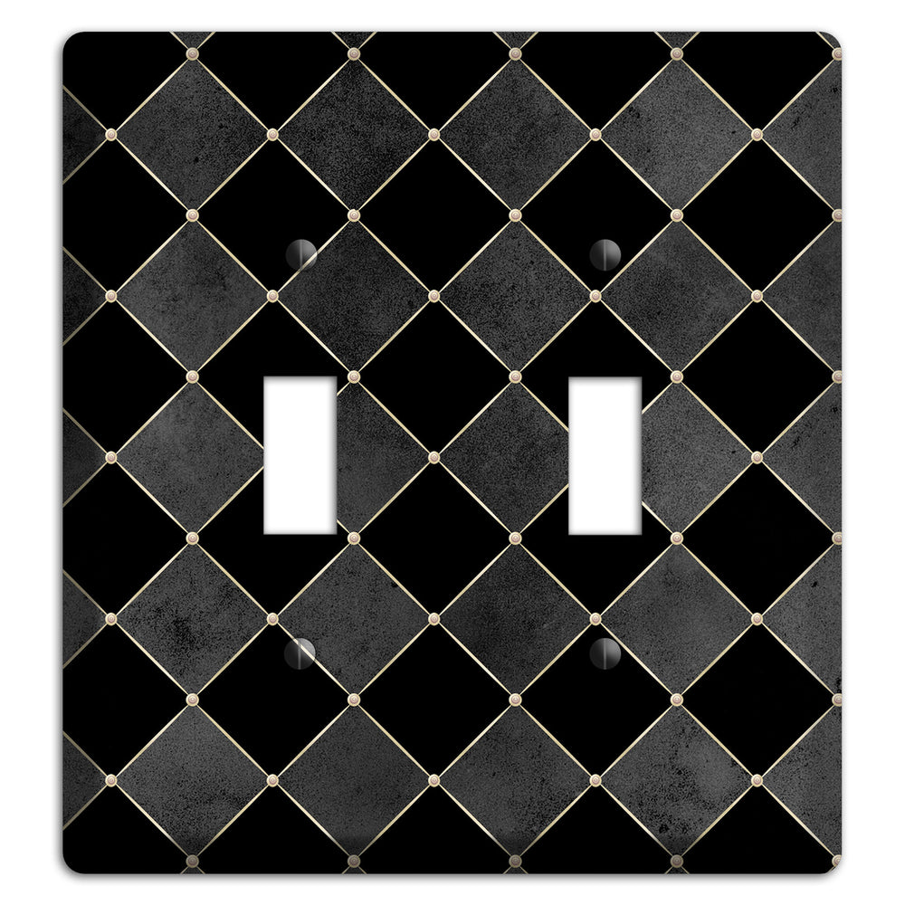 Edgar Allen Poe Diamond 2 Toggle Wallplate