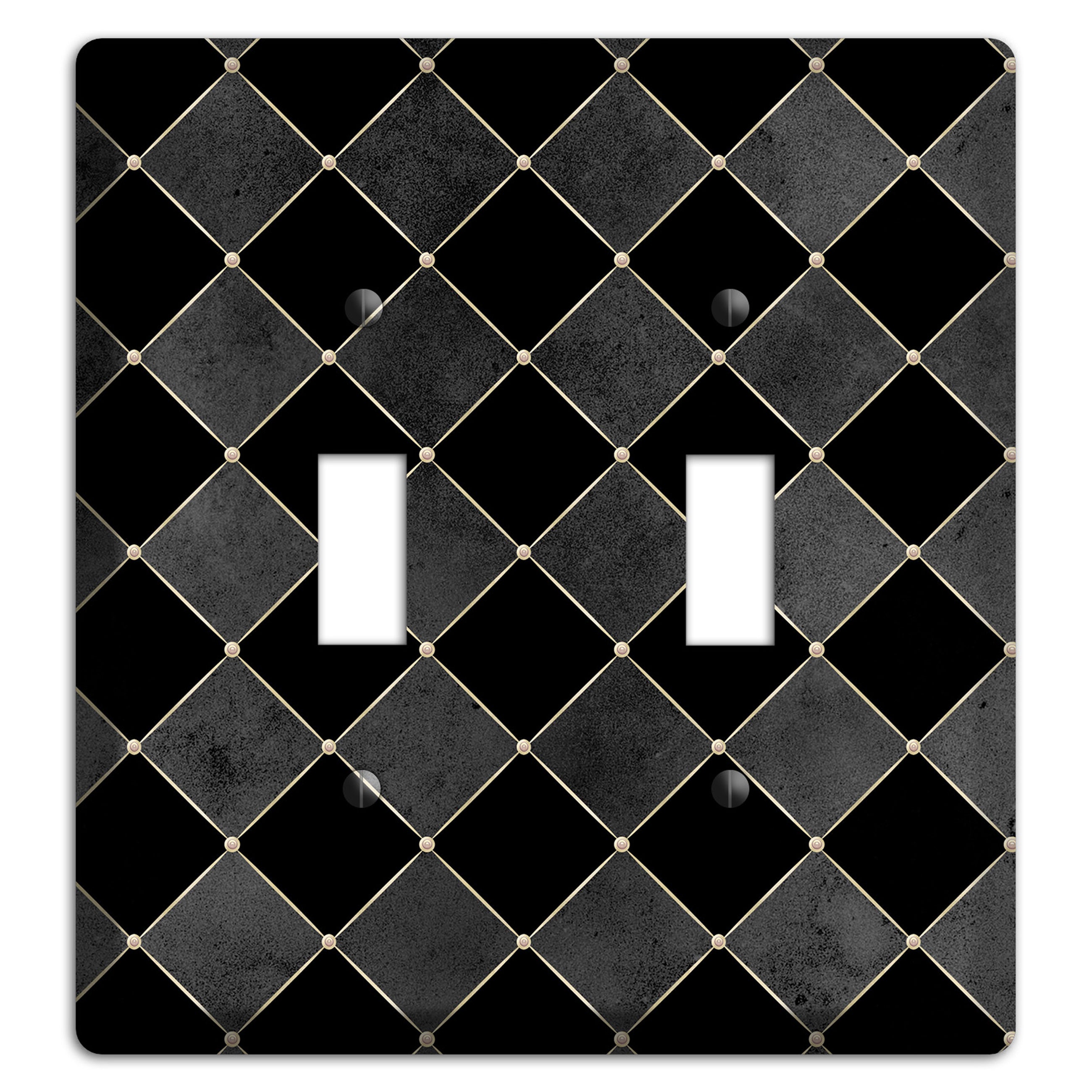 Edgar Allen Poe Diamond 2 Toggle Wallplate