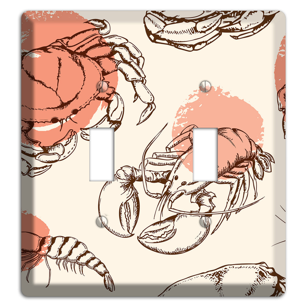 Red Crab 2 Toggle Wallplate