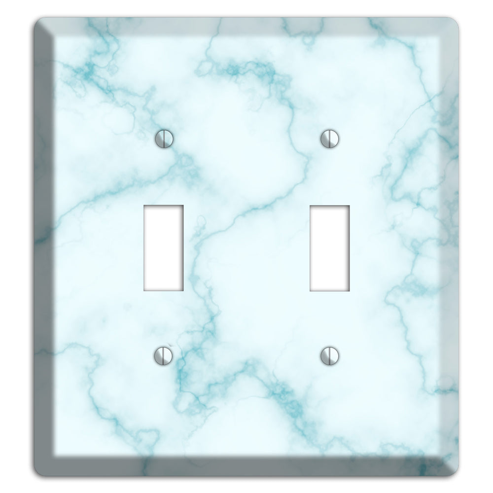 Blue Stained Marble 2 Toggle Wallplate