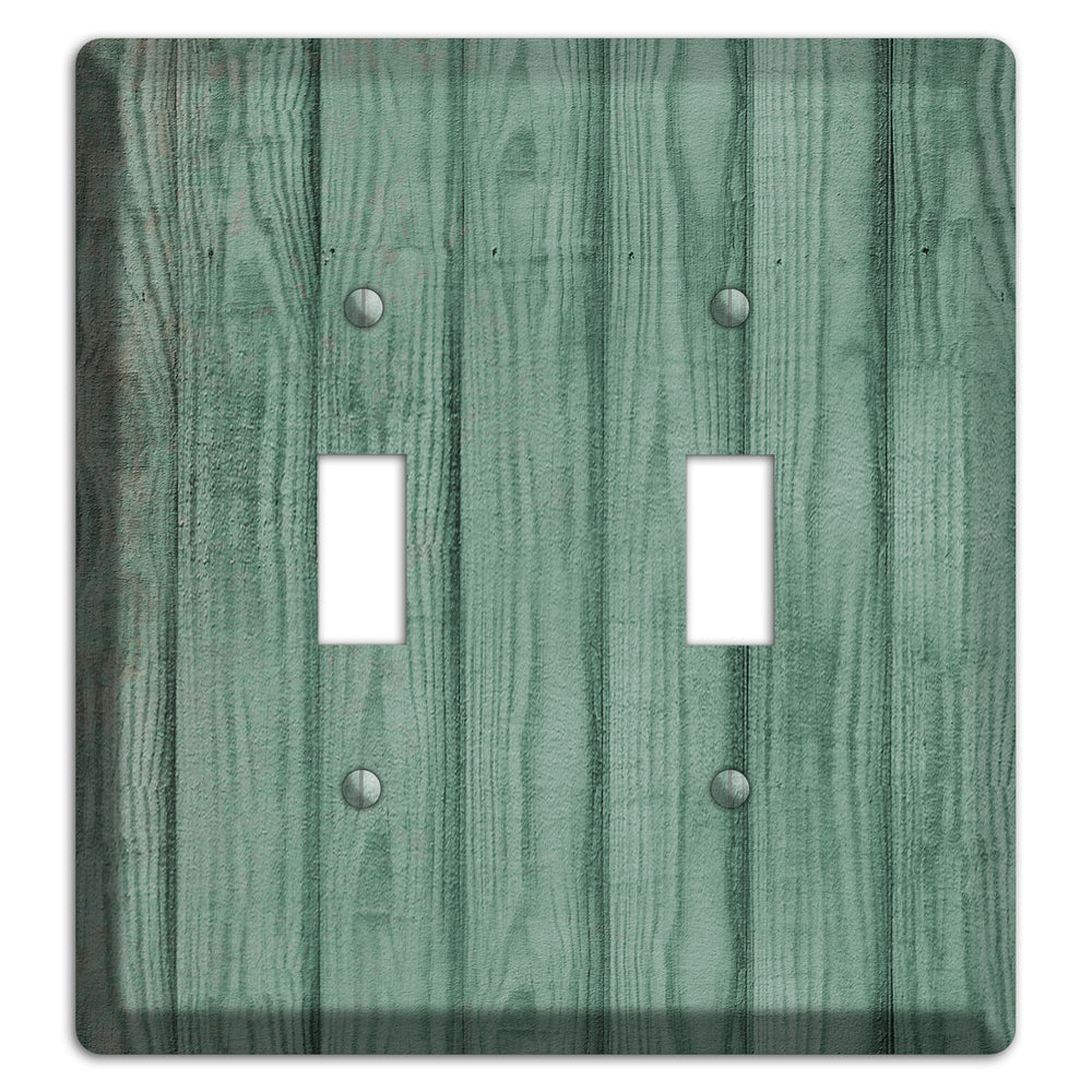 Laurel Weathered Wood 2 Toggle Wallplate
