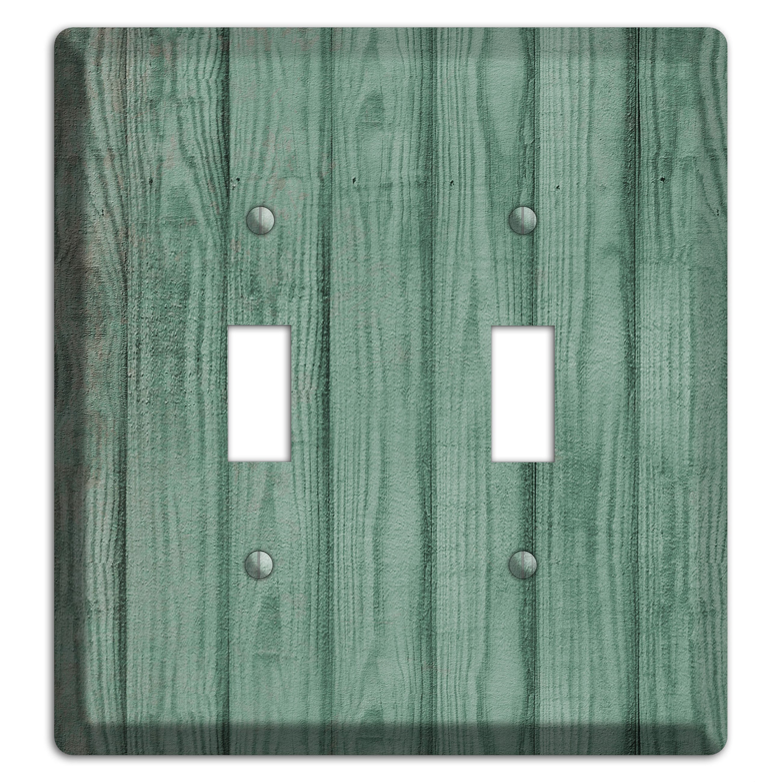 Laurel Weathered Wood 2 Toggle Wallplate