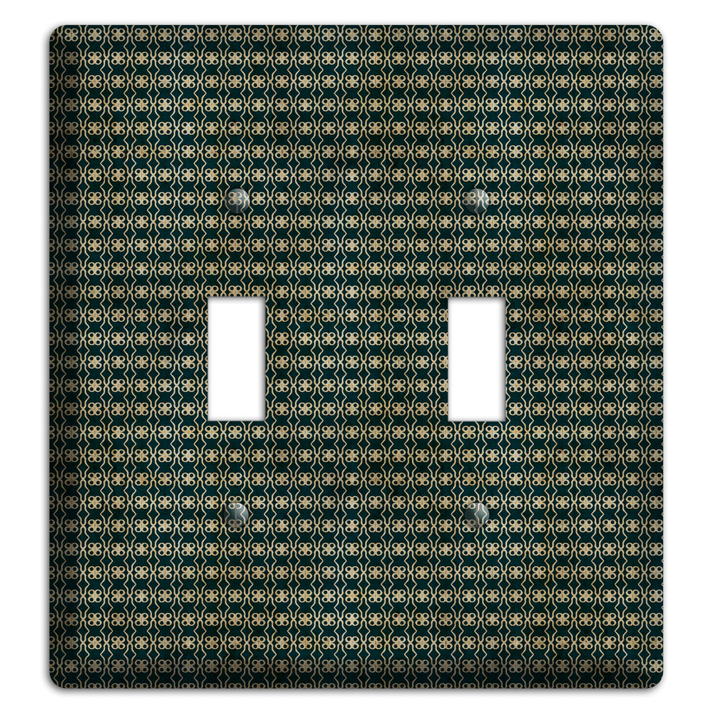 Dark Green Grunge Tiny Tiled Tapestry 2 2 Toggle Wallplate