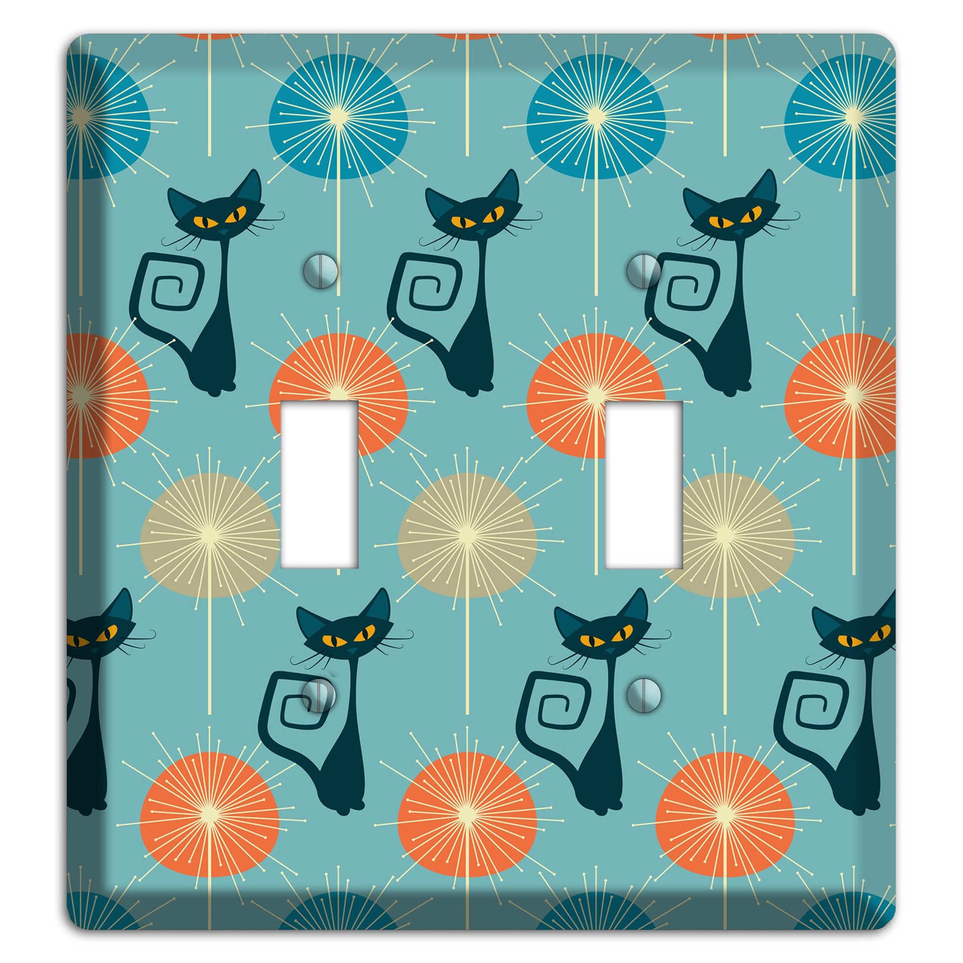 Atomic Burst Kitties 2 Toggle Wallplate