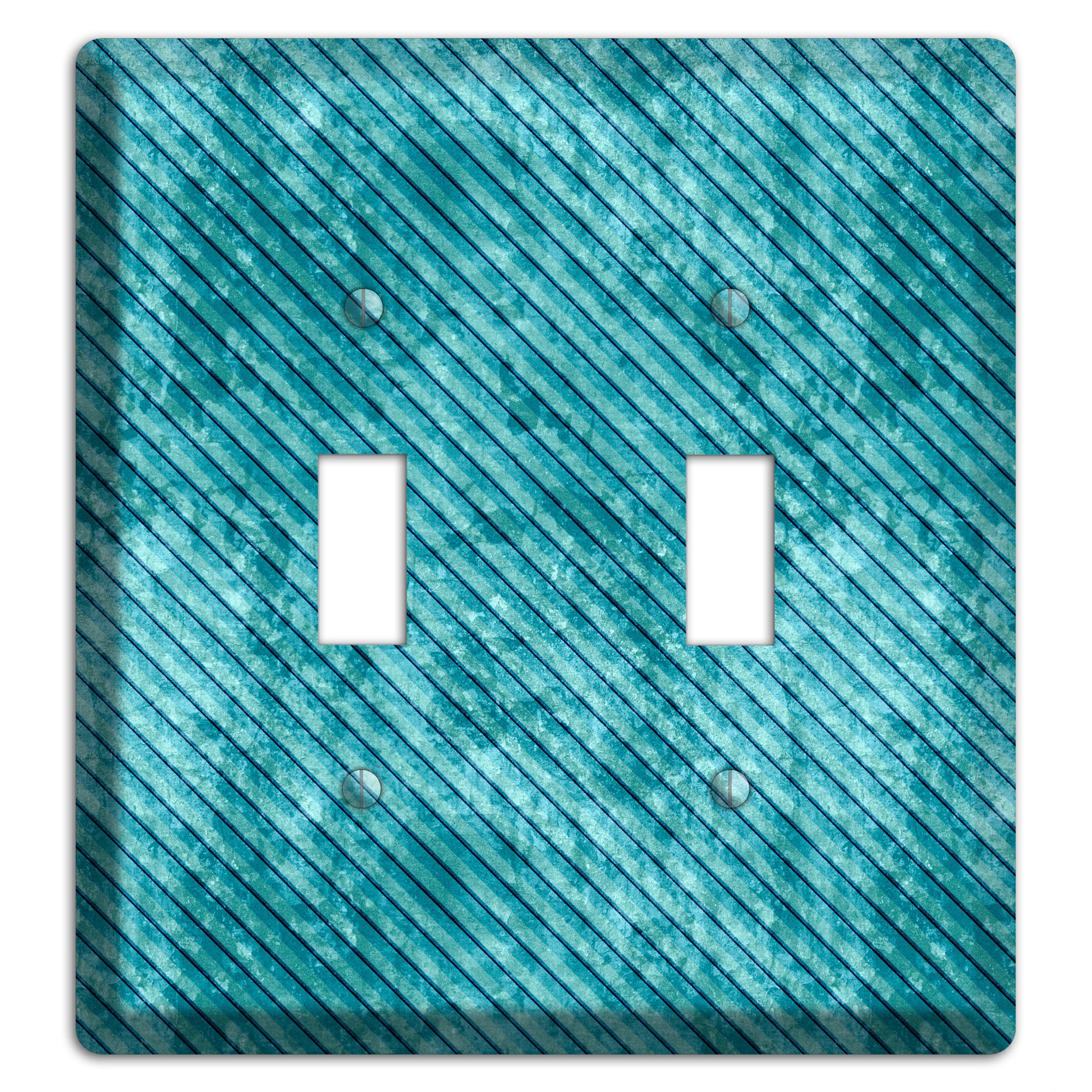 Turquoise Denim 2 Toggle Wallplate