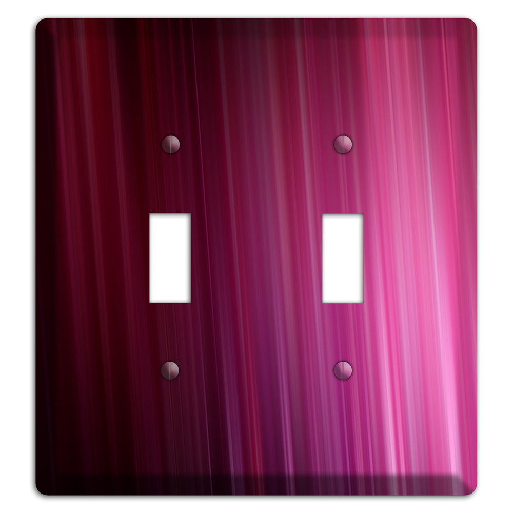 Fuschia Ray of Light 2 Toggle Wallplate