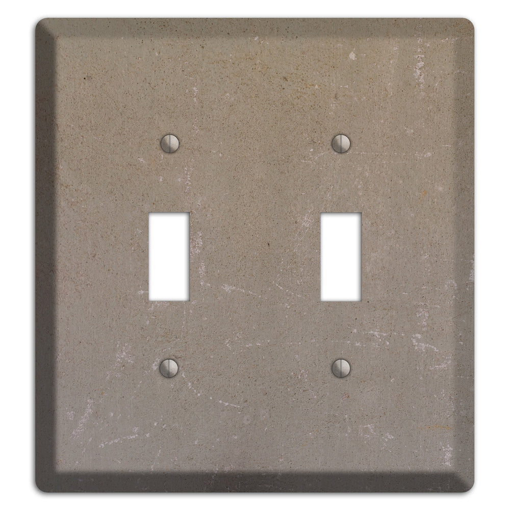 Old Concrete 6 2 Toggle Wallplate
