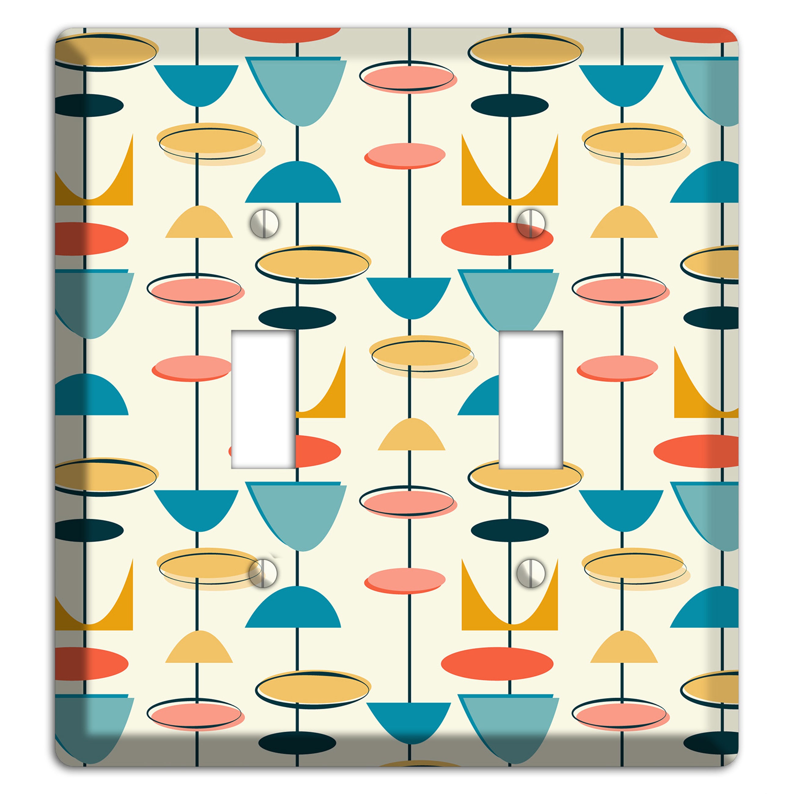Retro Shapes 2 Toggle Wallplate