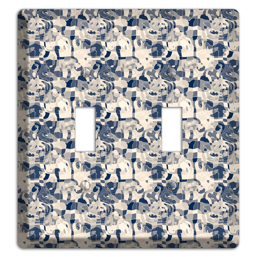 Multi Olive Bubble Dots 2 Toggle Wallplate