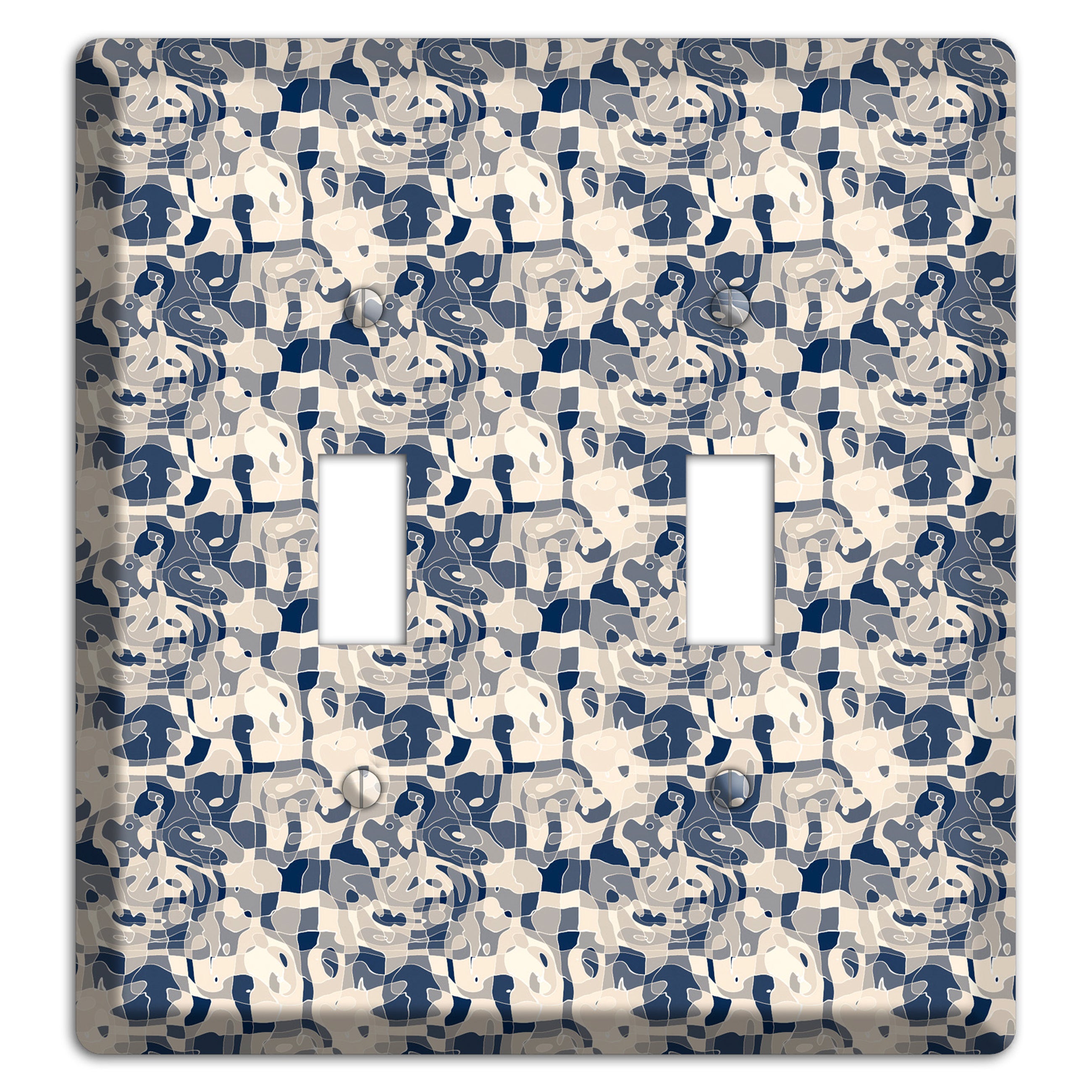 Multi Olive Bubble Dots 2 Toggle Wallplate