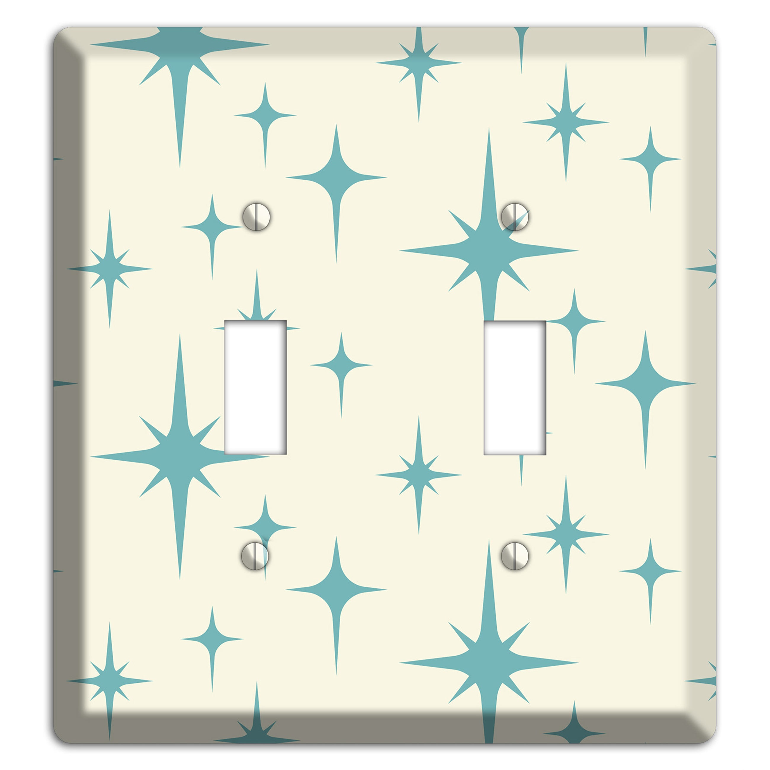 Yellow Atomic Star 2 Toggle Wallplate