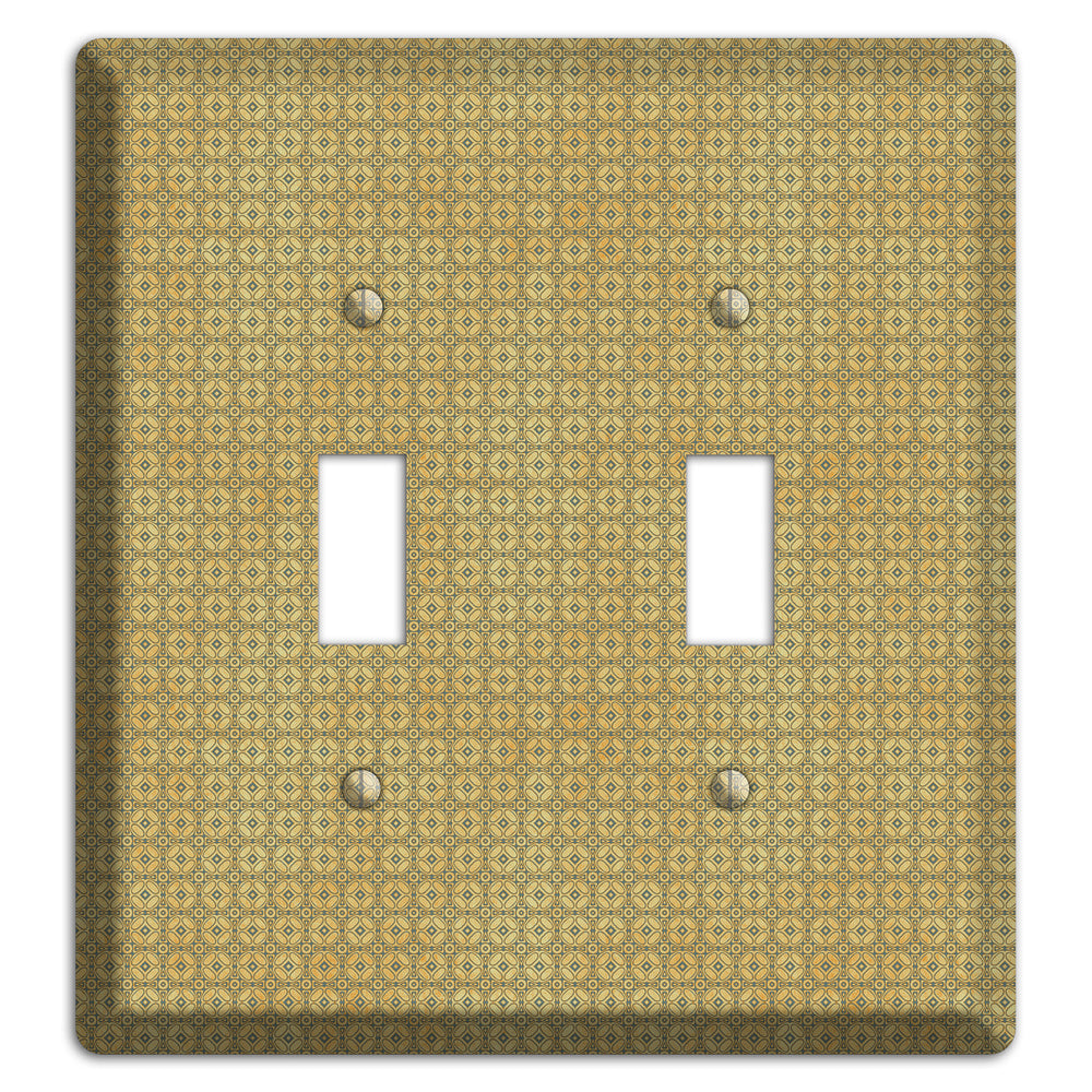 Multi Beige Arabesque 2 Toggle Wallplate