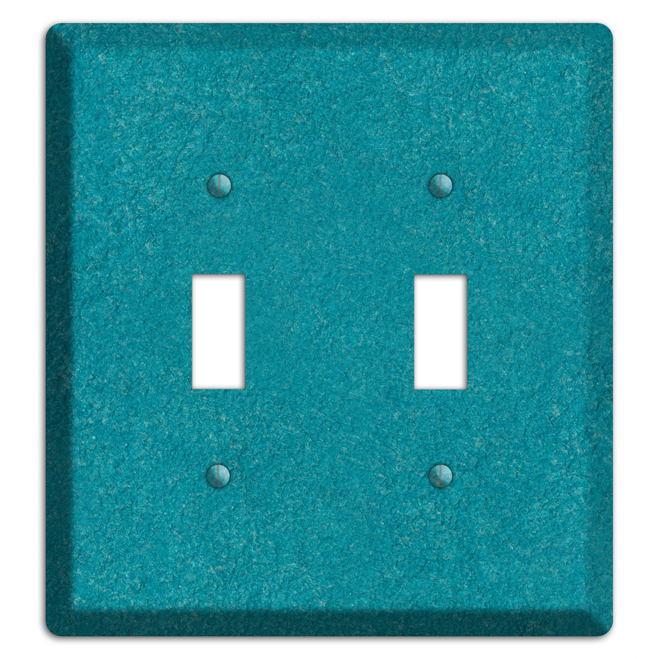 Stucco Teal 2 Toggle Wallplate