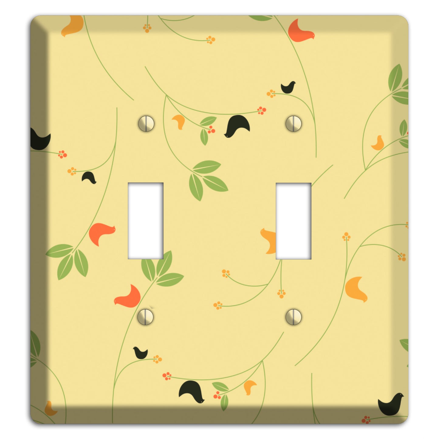 Delicate Yellow Flowers 2 Toggle Wallplate
