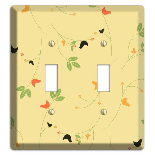 Delicate Yellow Flowers 2 Toggle Wallplate