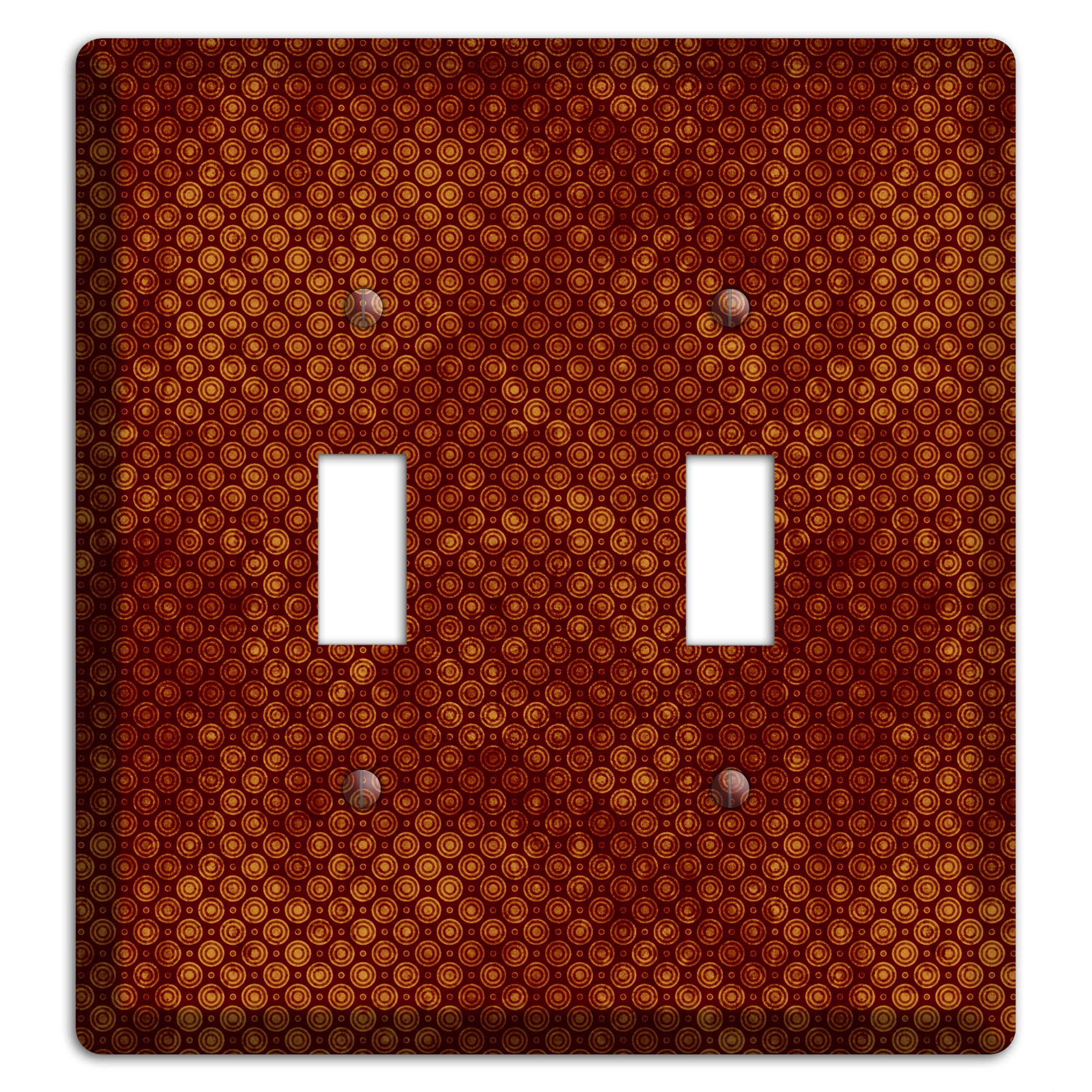 Maroon Tiny Circles 2 Toggle Wallplate