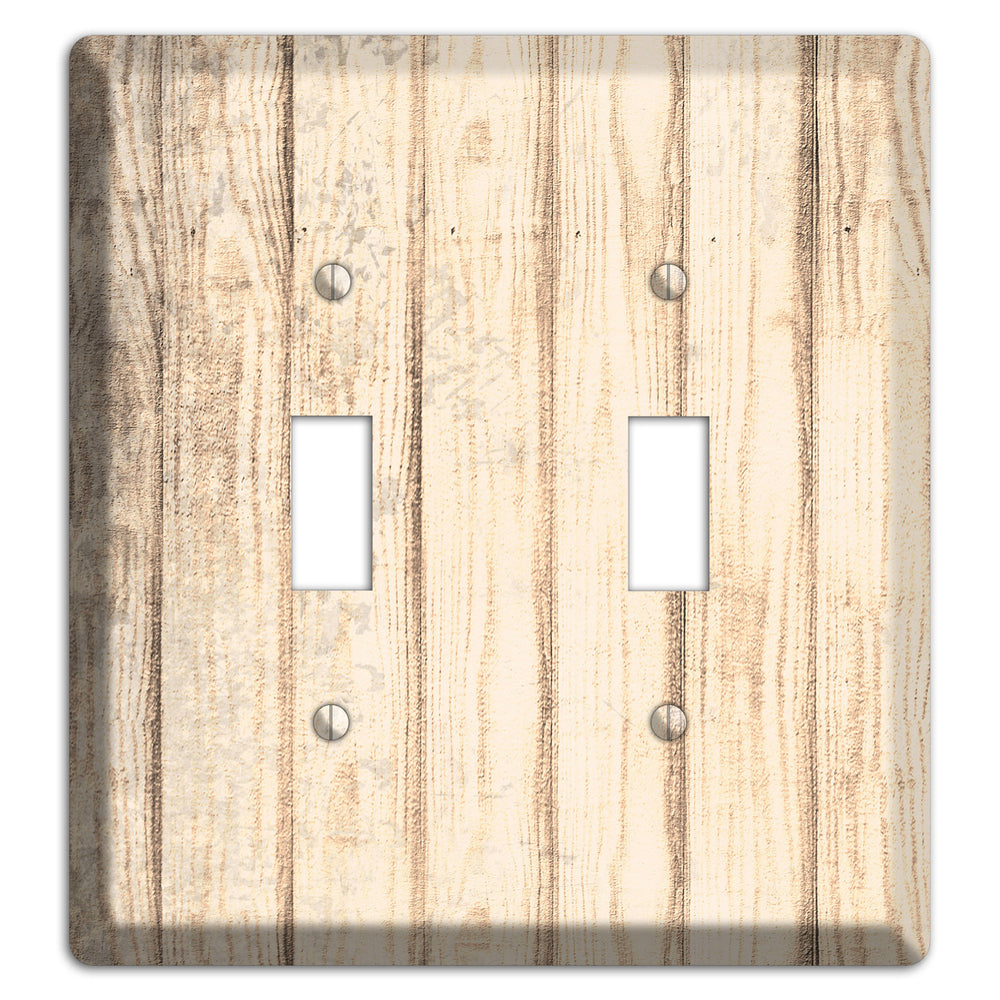 Sidecar Weathered Wood 2 Toggle Wallplate