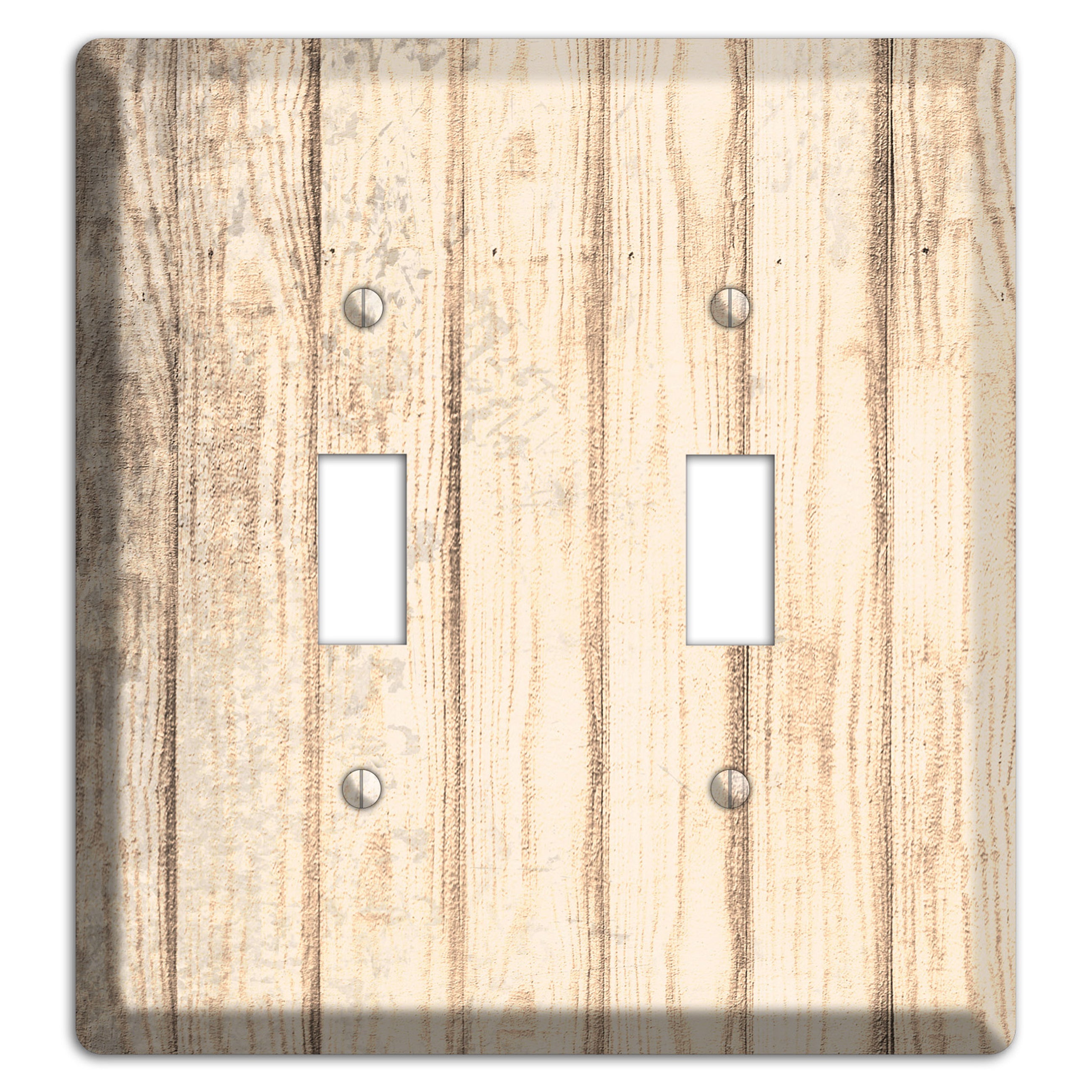 Sidecar Weathered Wood 2 Toggle Wallplate