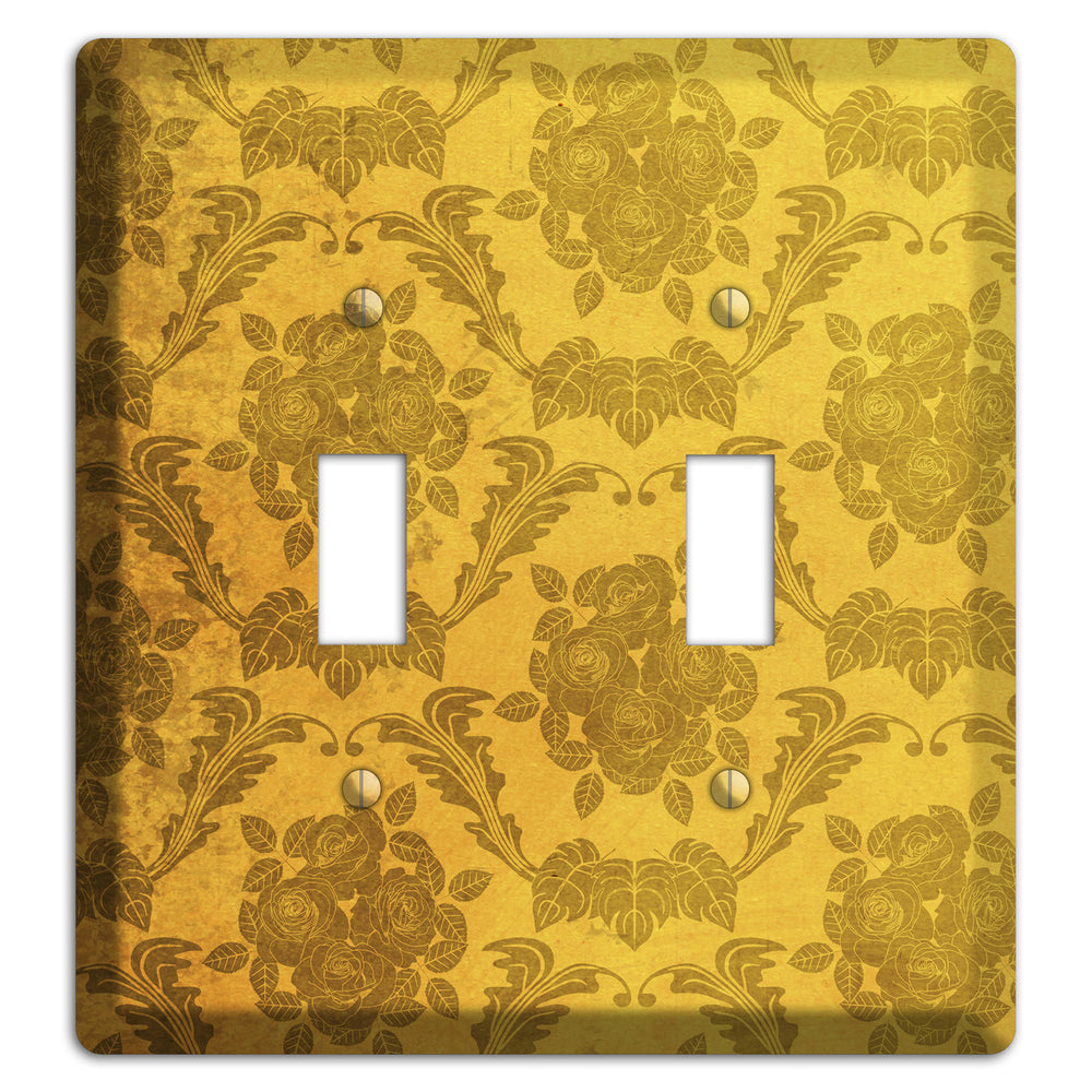 Tusock Vintage Rose Damask 2 Toggle Wallplate