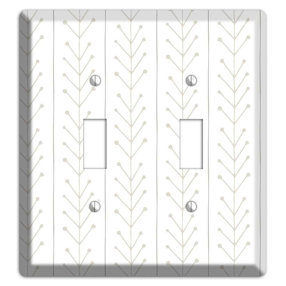 Simple Scandanavian Style F 2 Toggle Wallplate
