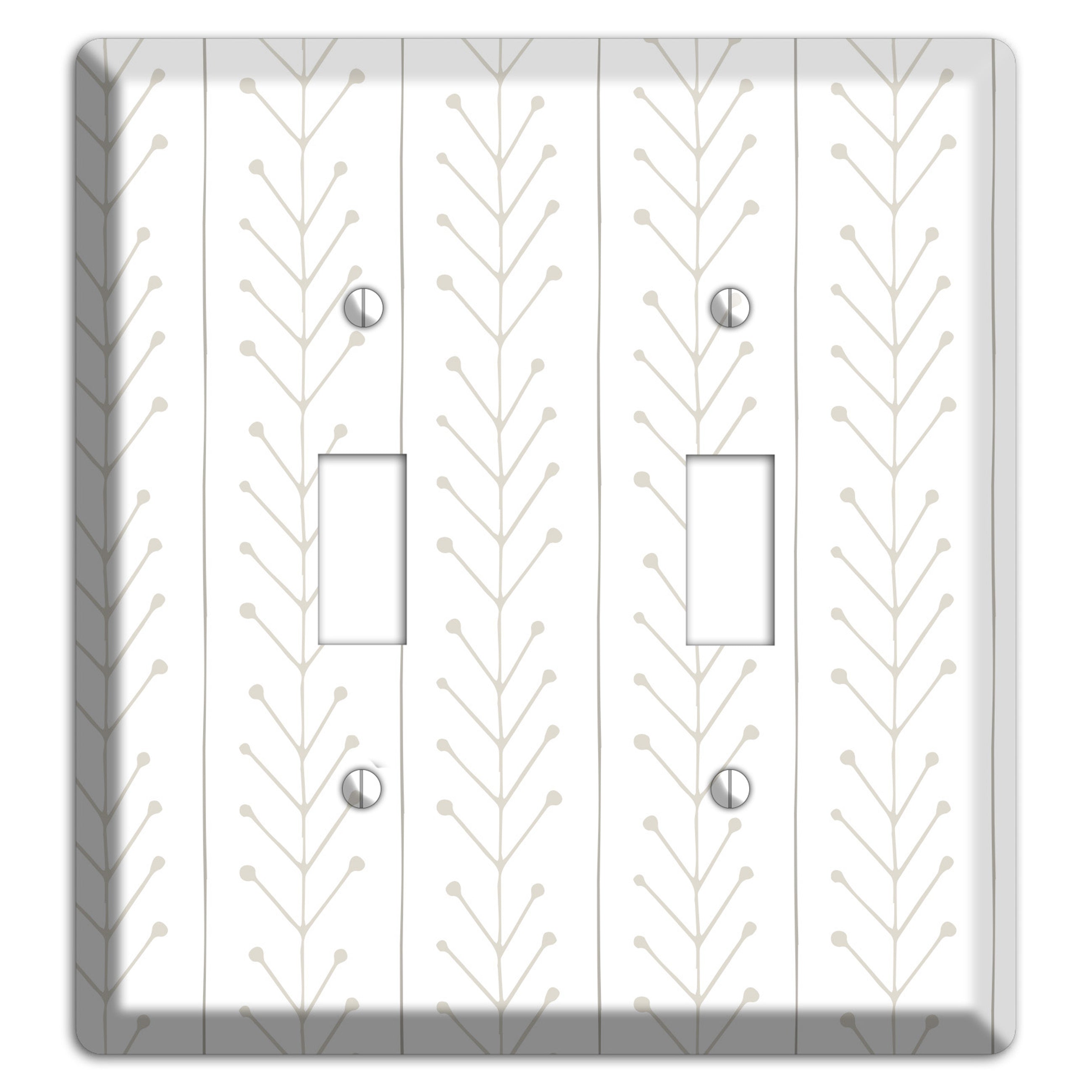 Simple Scandanavian Style F 2 Toggle Wallplate
