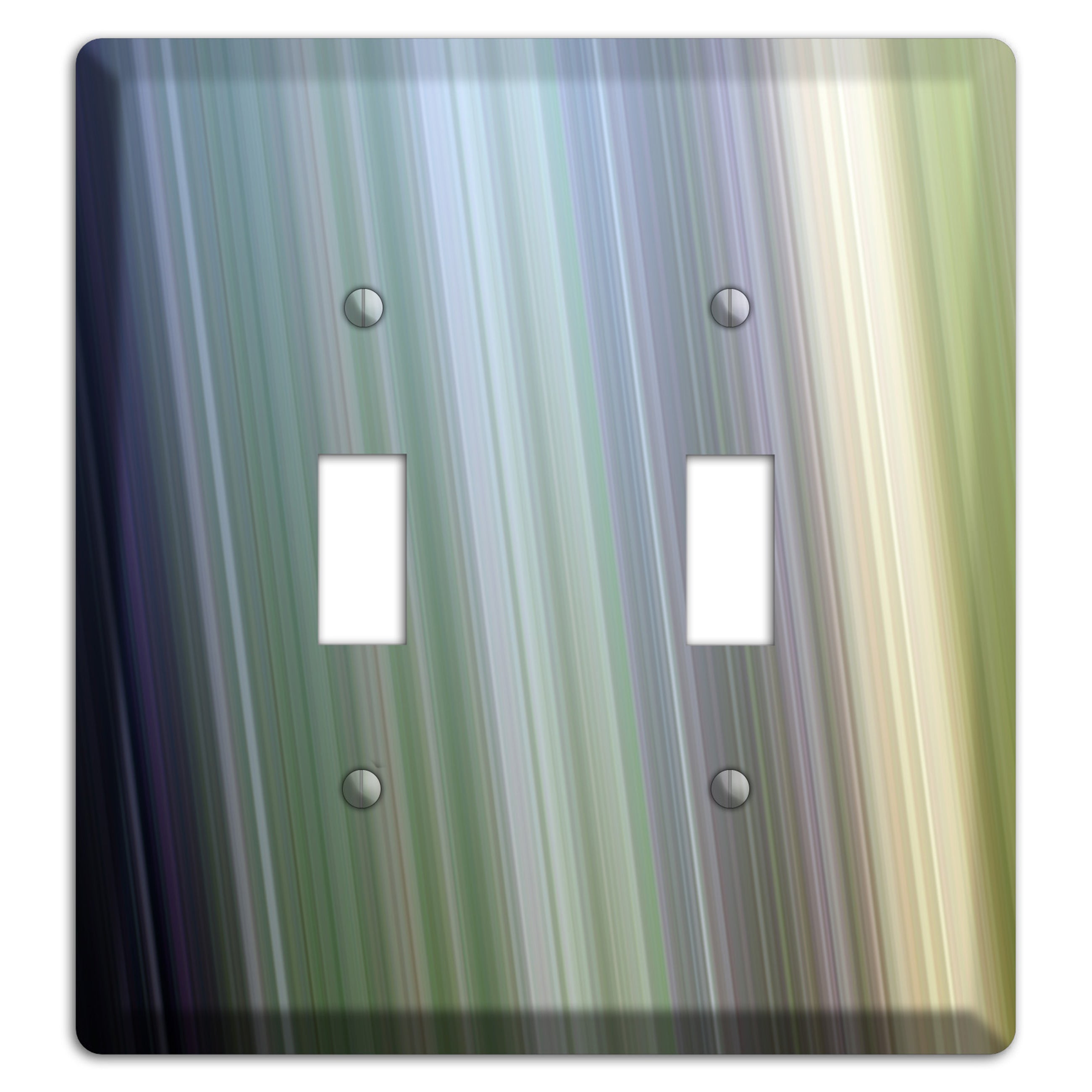 Purple and Green Ray of Light 2 Toggle Wallplate