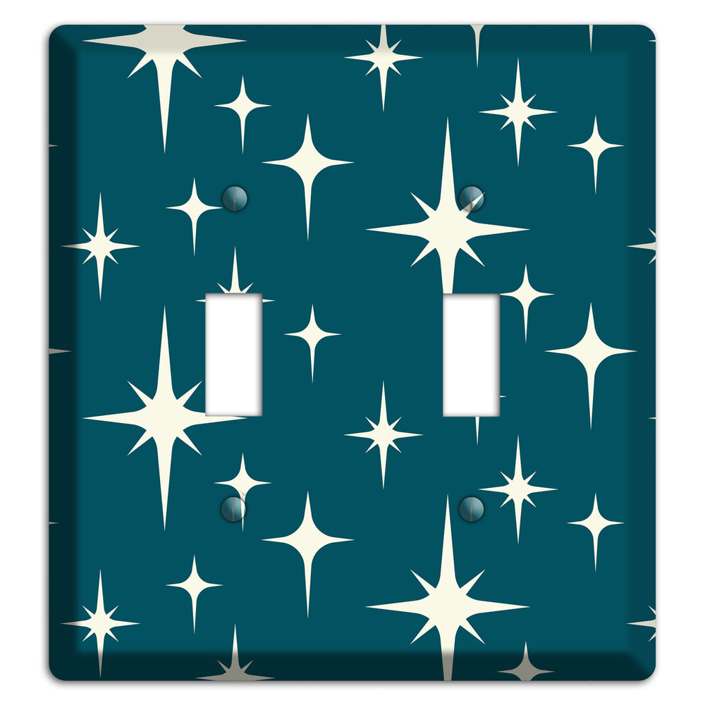 Navy Atomic Diamond 2 Toggle Wallplate
