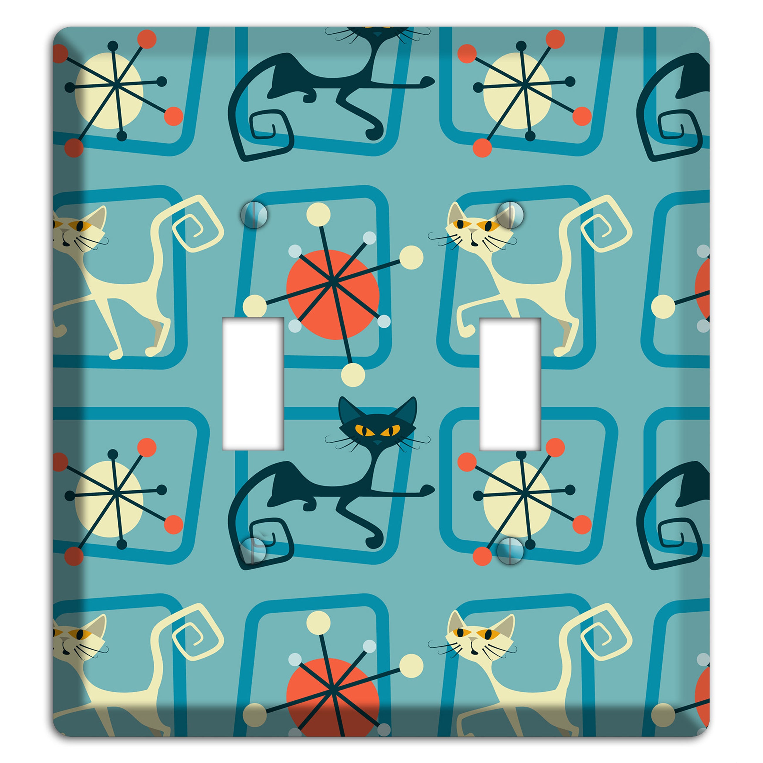Relaxing Kitties 2 Toggle Wallplate