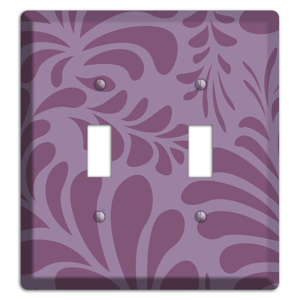 Purple Herati 2 Toggle Wallplate
