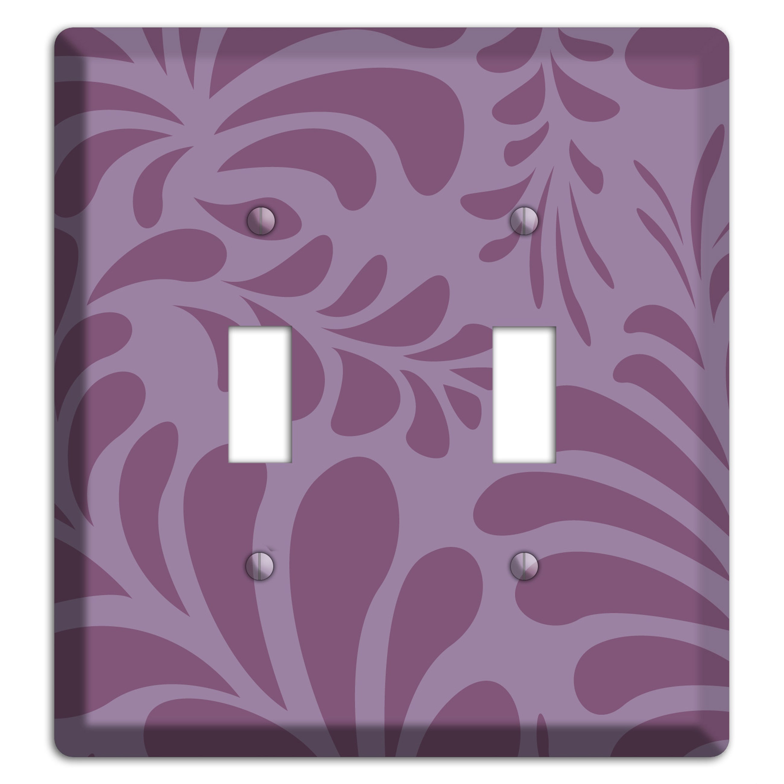 Purple Herati 2 Toggle Wallplate
