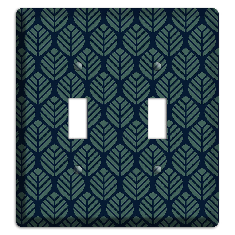 Leaves Style T 2 Toggle Wallplate