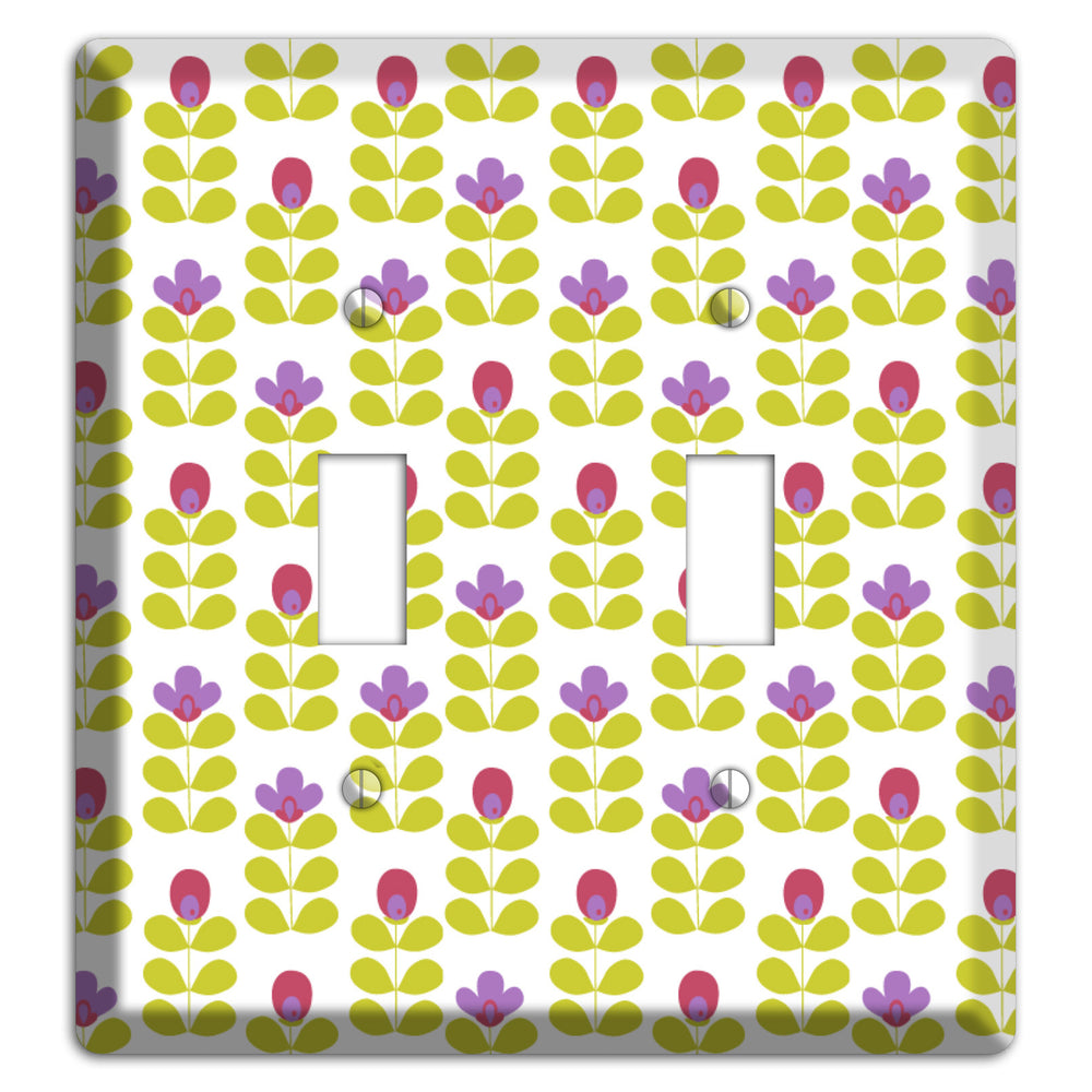 Yellow Small Sprouts 2 Toggle Wallplate