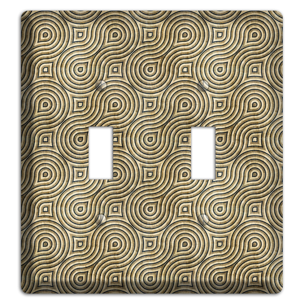 Olive Swirl 2 Toggle Wallplate