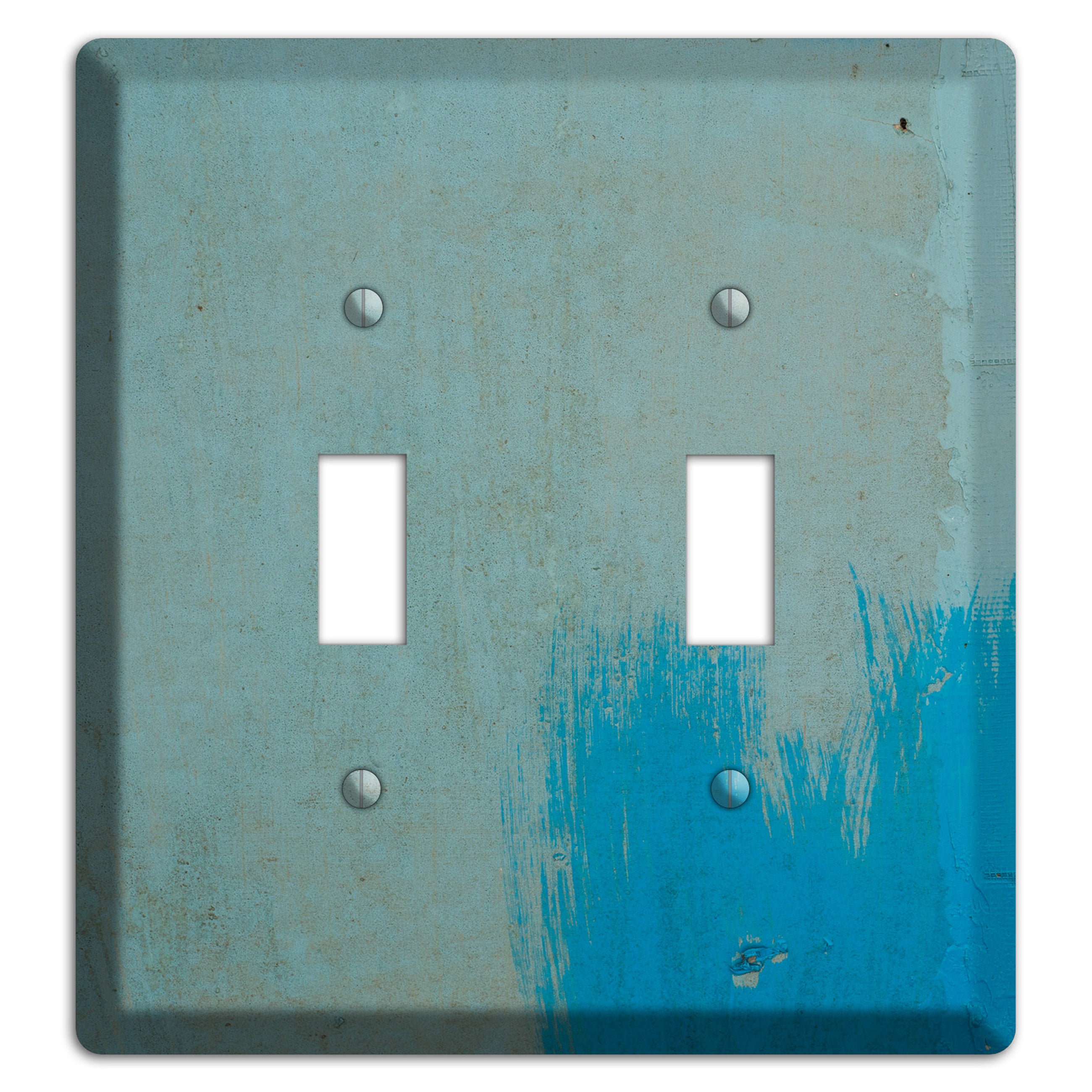 Blue Concrete 2 Toggle Wallplate