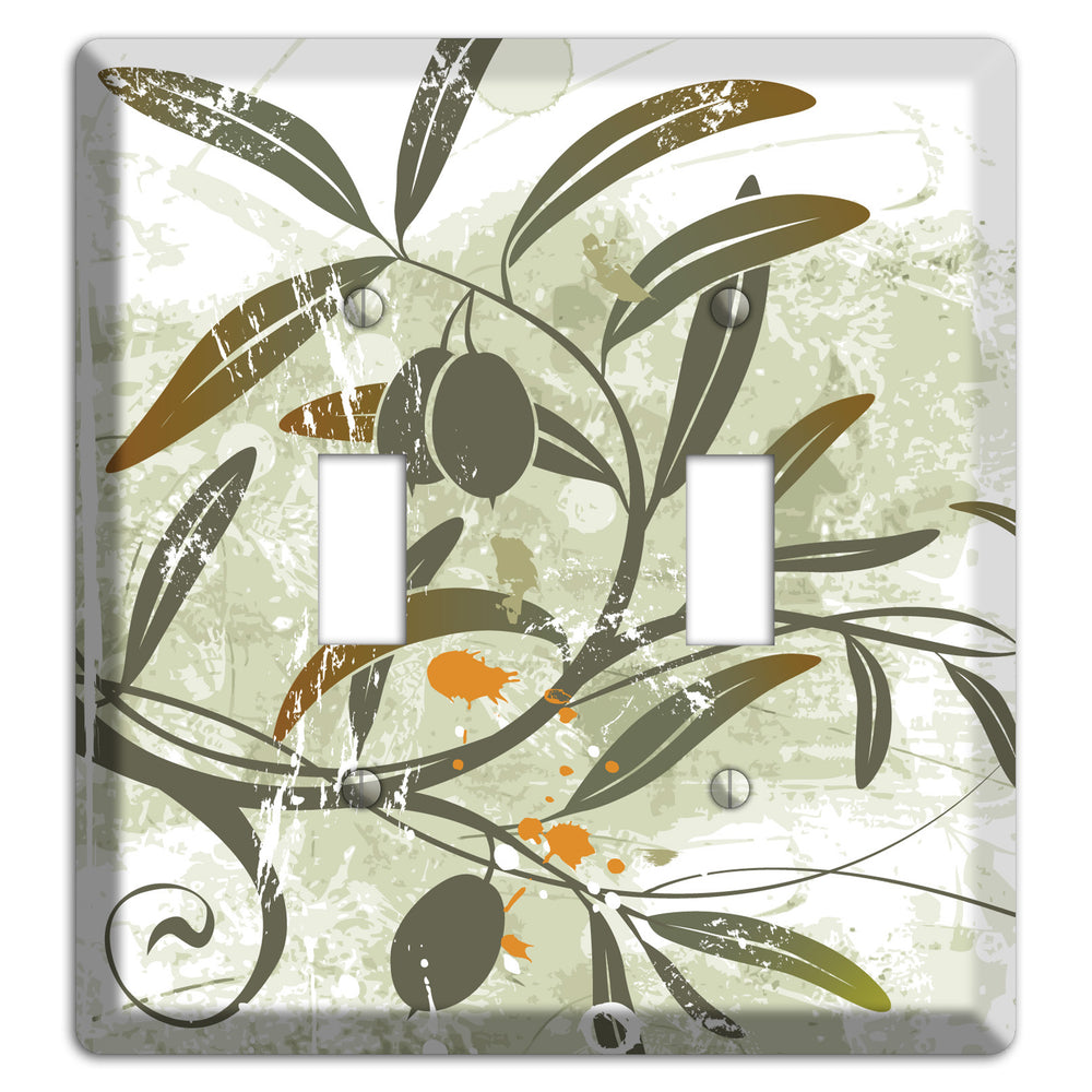 Green Olive Foliage 2 Toggle Wallplate