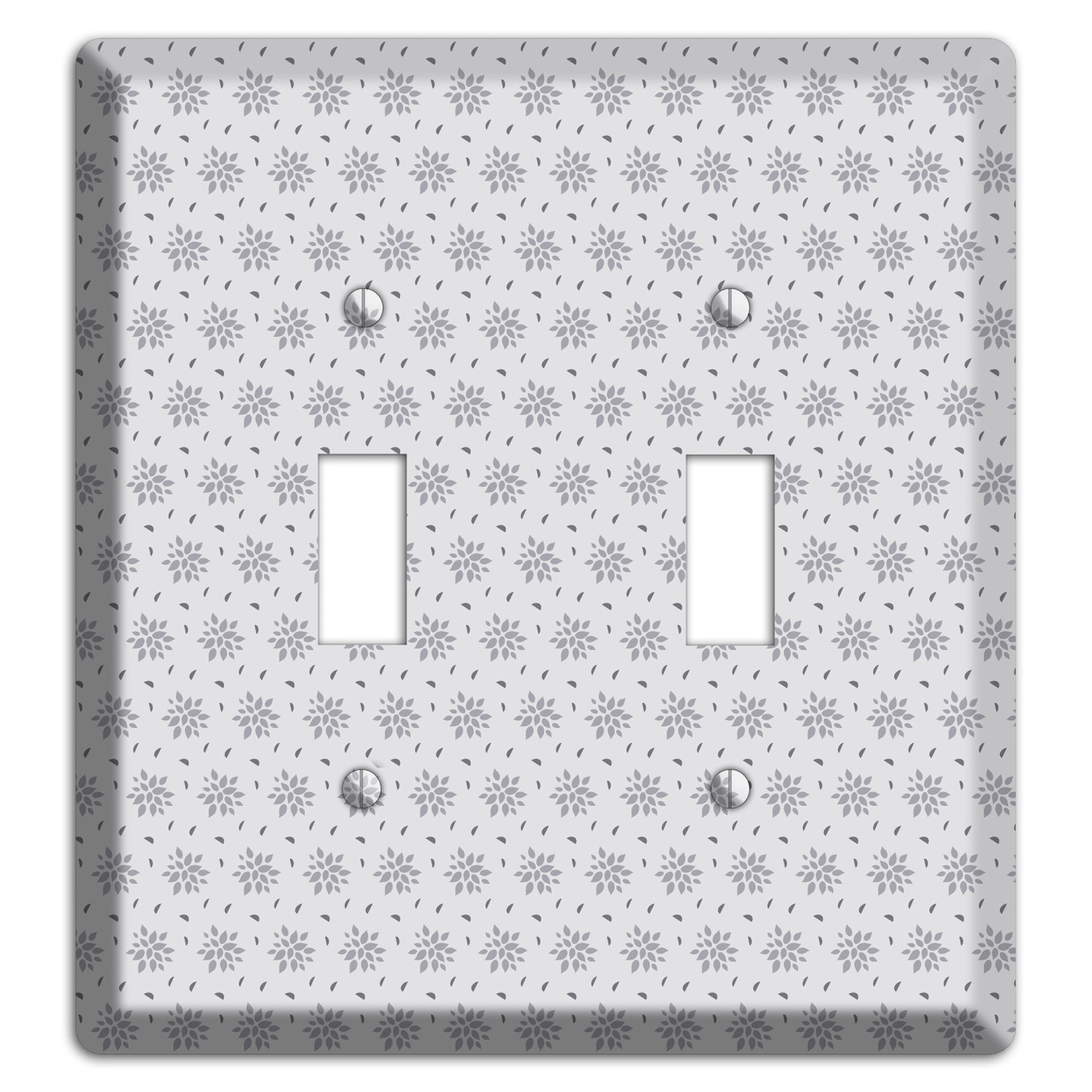Multi Grey Calico 2 Toggle Wallplate