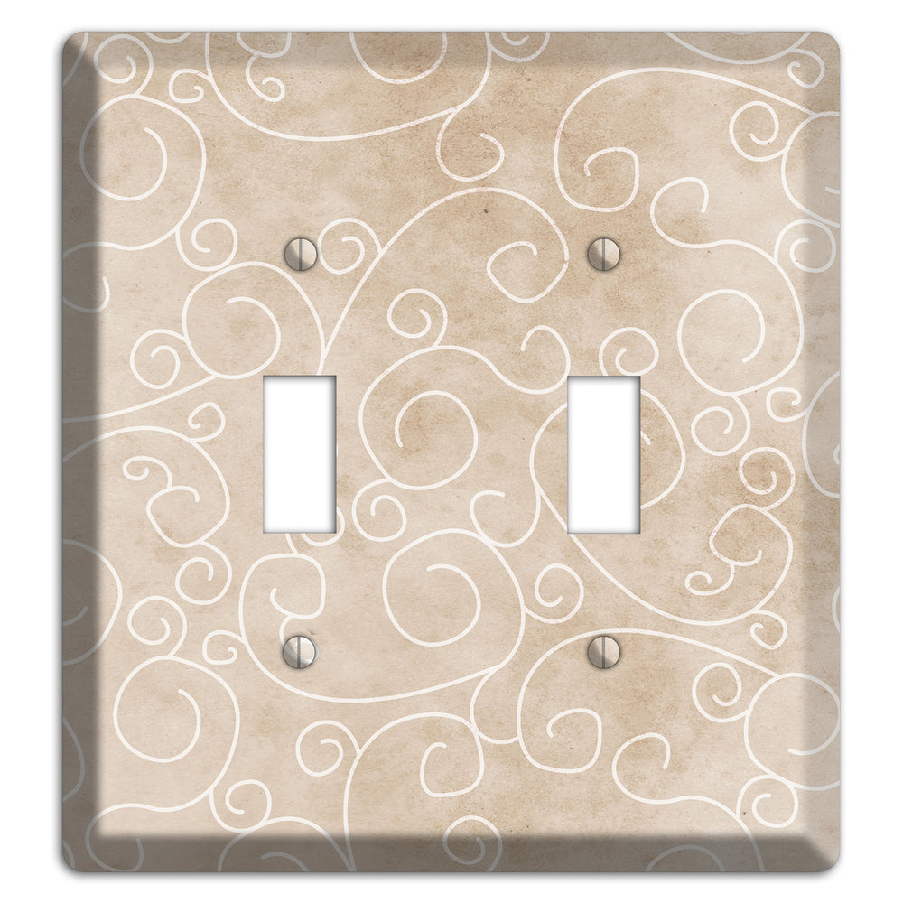 Wafer Neutral Texture 2 Toggle Wallplate