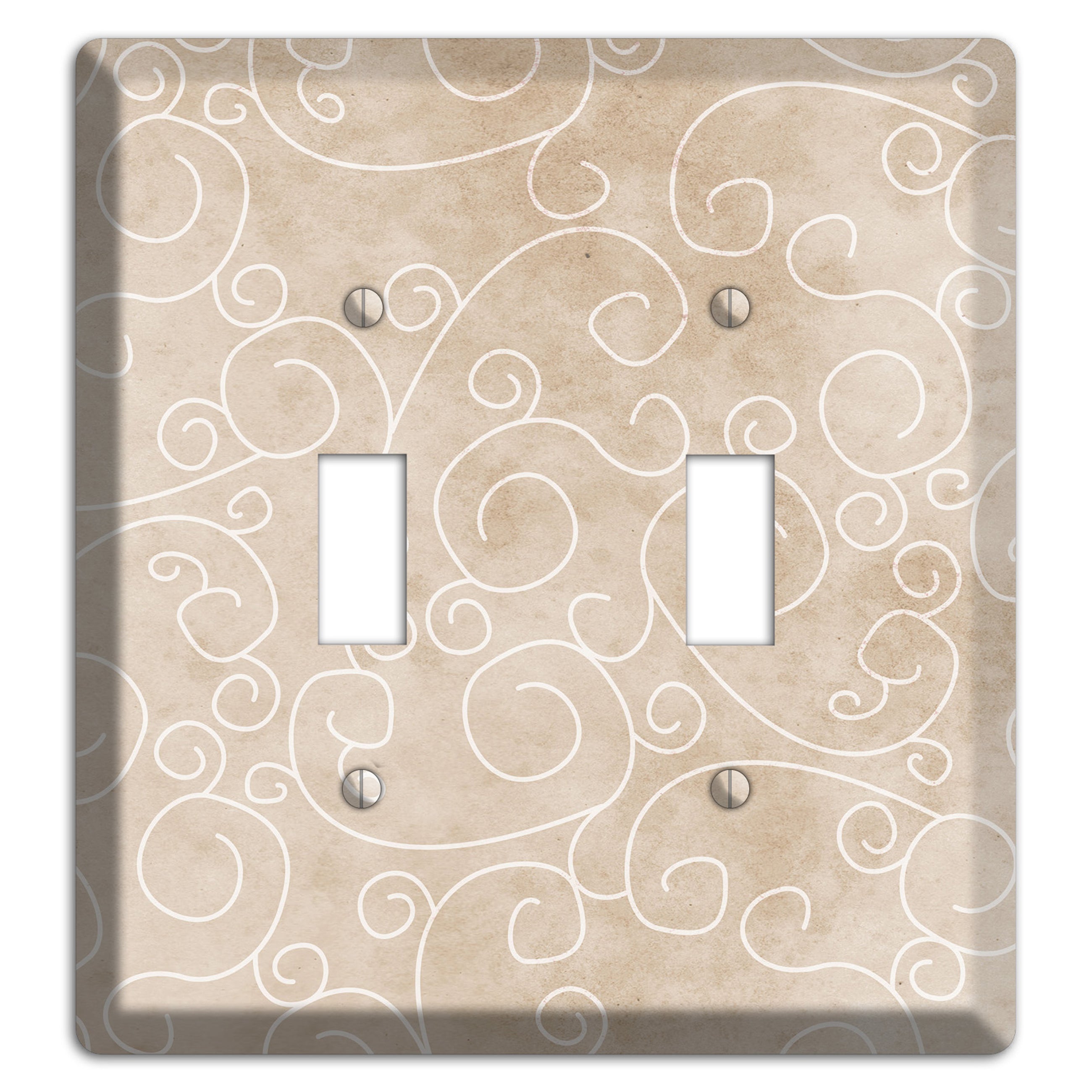 Wafer Neutral Texture 2 Toggle Wallplate