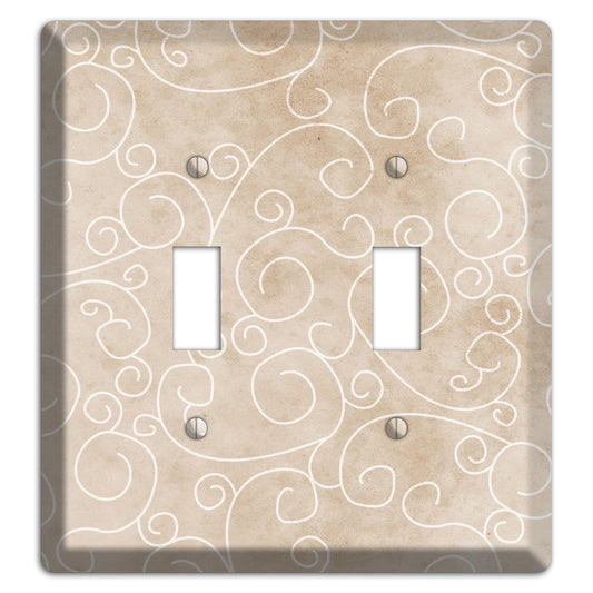 Wafer Neutral Texture 2 Toggle Wallplate