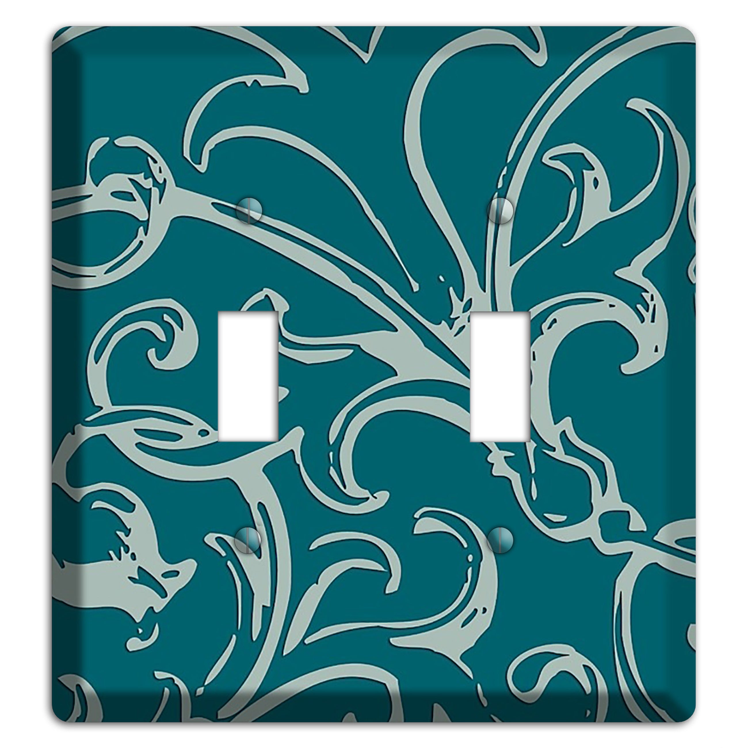 Victorian Teal 2 Toggle Wallplate