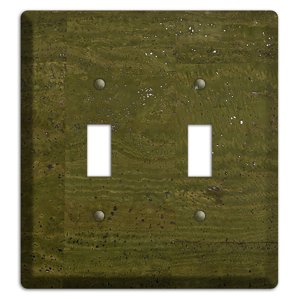 Olive Cork 2 Toggle Wallplate