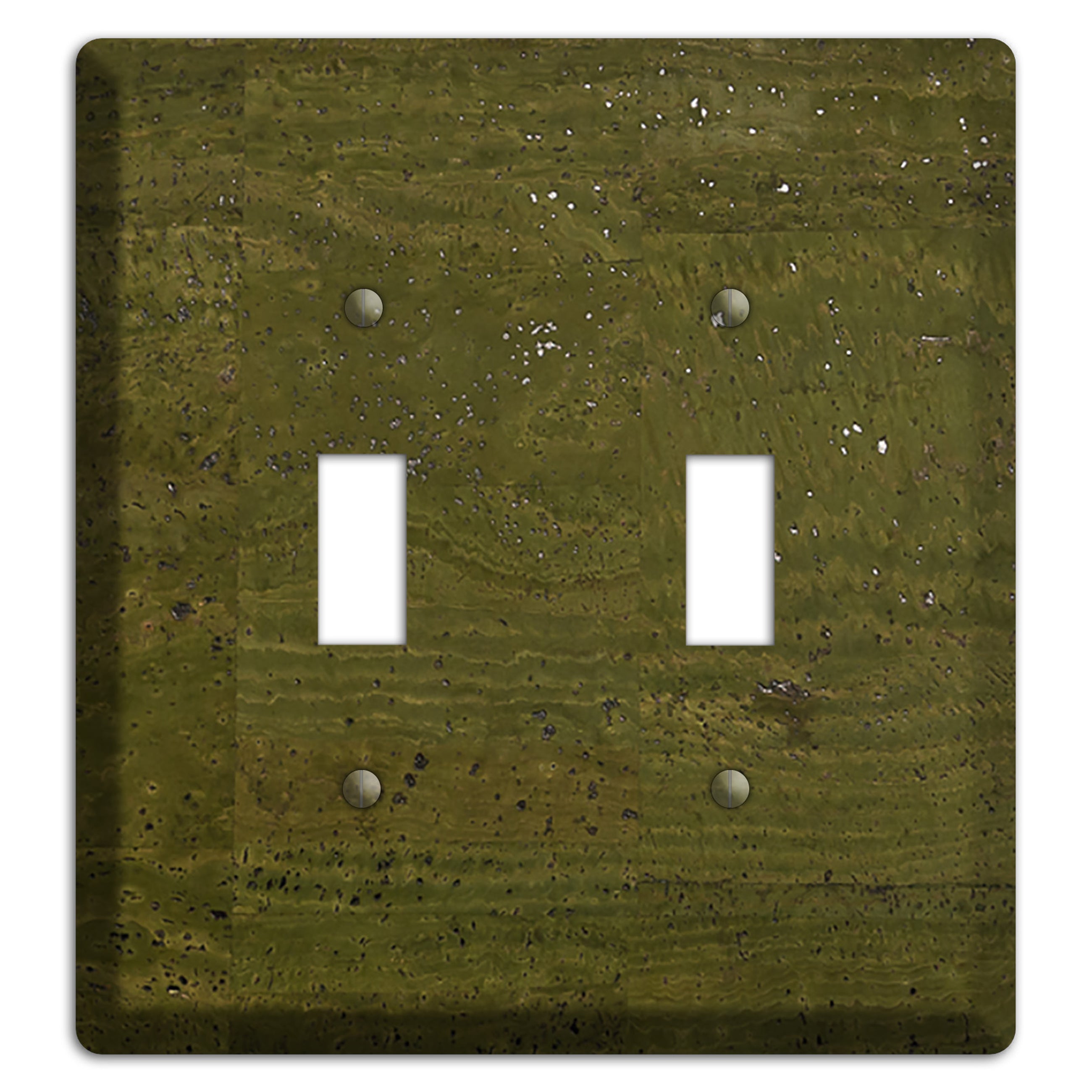 Olive Cork 2 Toggle Wallplate