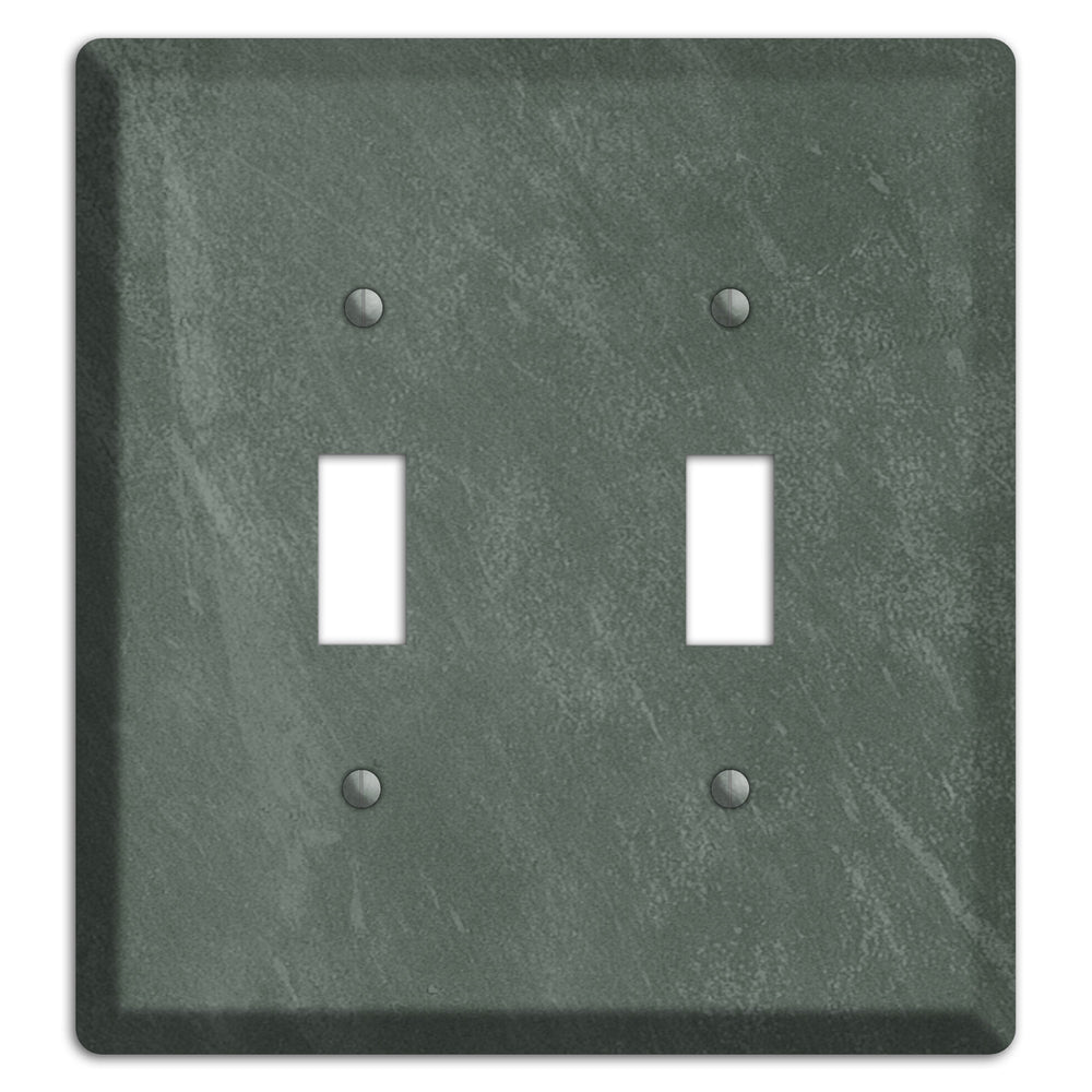 Chalk Dark Green 2 Toggle Wallplate