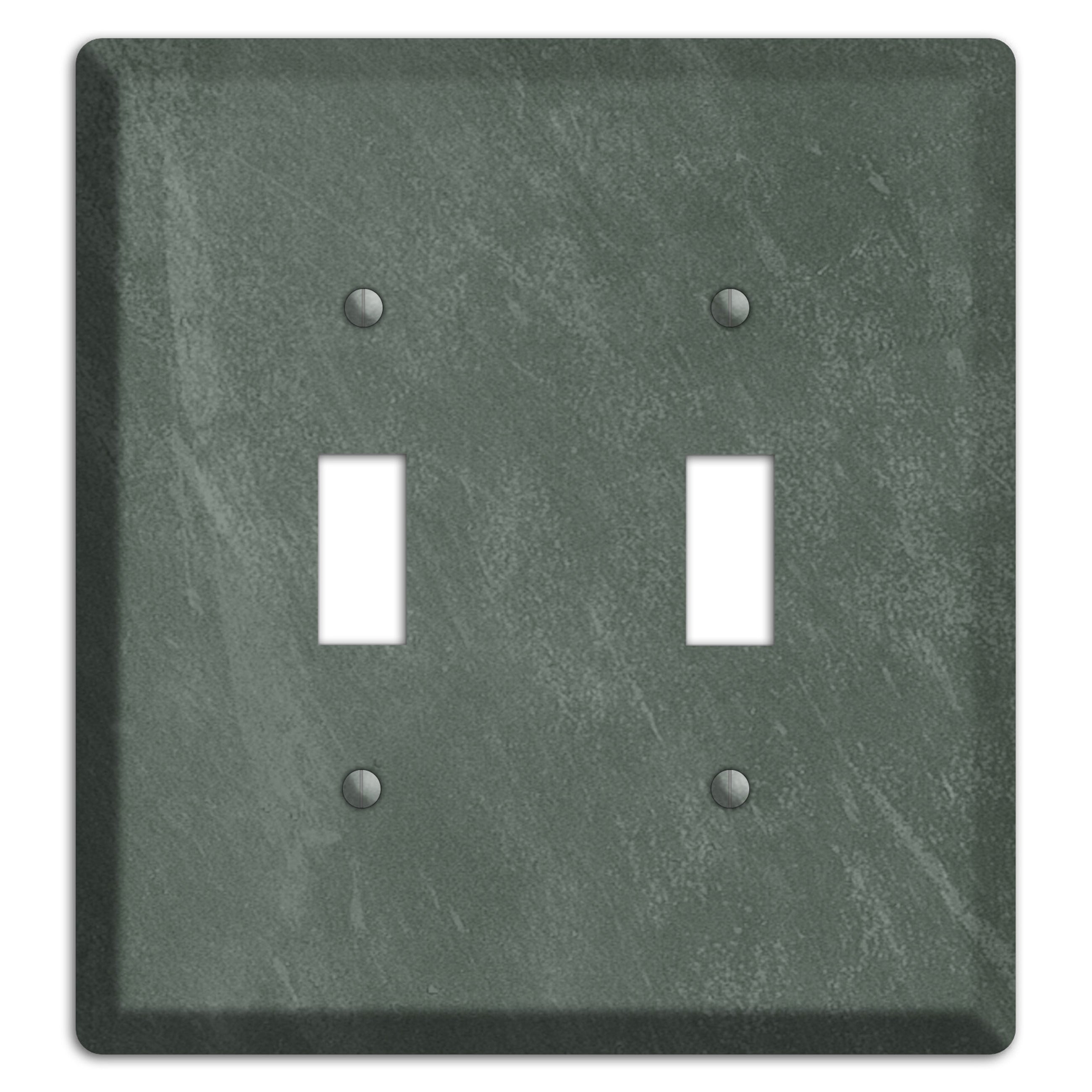 Chalk Dark Green 2 Toggle Wallplate